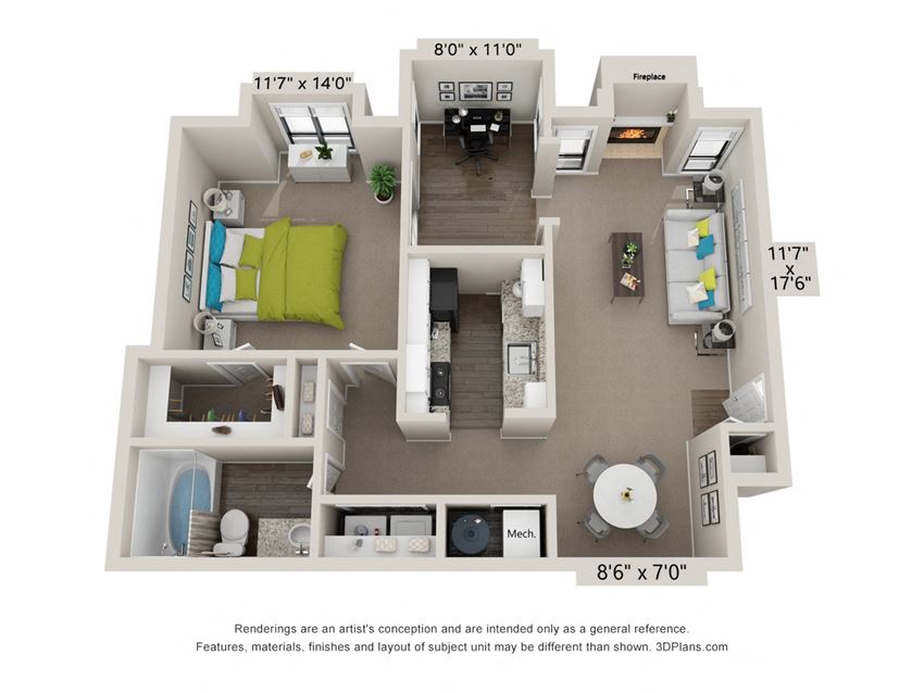The Norcross Floor Plan at the Avenues at Holcomb Bridge The Norcross Floor Plan at the Avenues at Holcomb Bridge